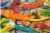 3D colored lizards