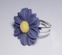 Ring blue Flower