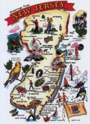 New Jersey - Landkarte
