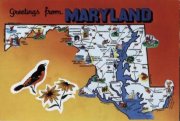 Maryland - Landkarte