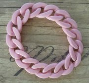 Link Chain Bracelet pink