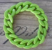 Link Chain Bracelet neon green