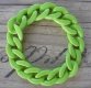 Gliederketten-Armband neon grün