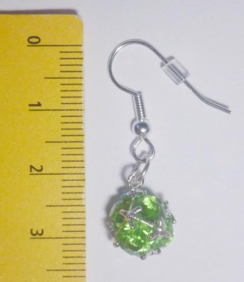 Kristall Ohrringe grün - zum Schließen ins Bild klicken