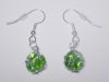 Crystal Earrings green