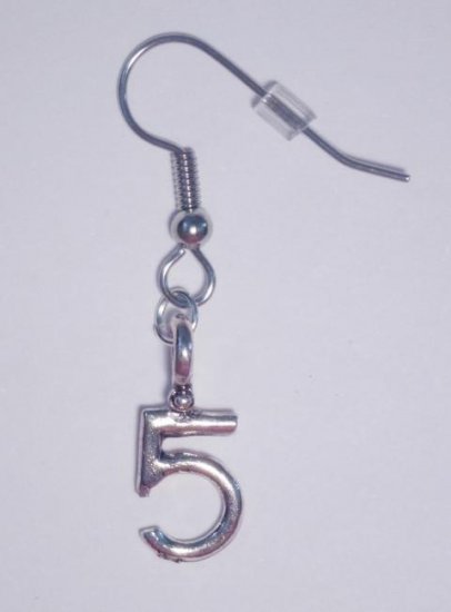 Numbers Earrings 5 - Click Image to Close