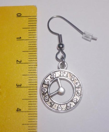 Clock Earrings - Click Image to Close