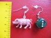 Piglet and Dice Earrings
