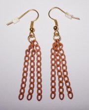 Chain Earrings brown