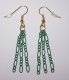 Chain Earrings green