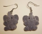 Elephant Earrings grey
