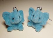 Elephant Earrings blue