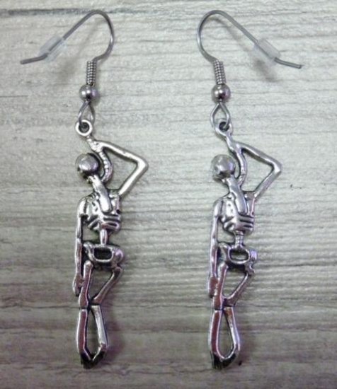 Skeleton Earrings - Click Image to Close