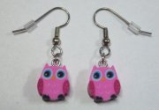 Owls Earrings pink