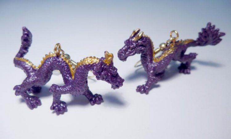 Dragons Earrings - Click Image to Close