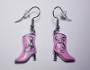 Boots pink Earrings