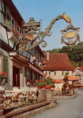 7506 Bad Herrenalb Mönchs Posthotel "Historische Klosterschänke" - zum Schließen ins Bild klicken