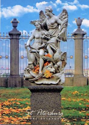 St.Petersburg Sommer Garten Skulptur "Frieden und Fülle" - zum Schließen ins Bild klicken