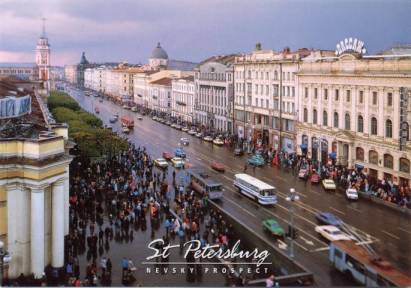 St.Petersburg Newsky Prospekt - zum Schließen ins Bild klicken