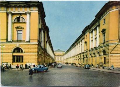 St.Petersburg Leningrad Rossistraße - zum Schließen ins Bild klicken