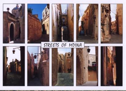 Malta Streets of Mdina - zum Schließen ins Bild klicken