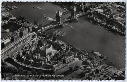 London, Tower + Tower Bridge - Click Image to Close