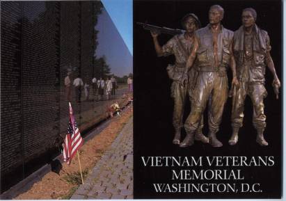 Washington D.C., Vietnam Gedenkstätte - zum Schließen ins Bild klicken