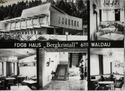 Waldau FDGB-Haus "Bergkristall" - zum Schließen ins Bild klicken