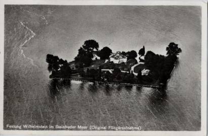 Steinhuder Meer, Festung Wilhelmstein (Original Fliegeraufnahme) - zum Schließen ins Bild klicken
