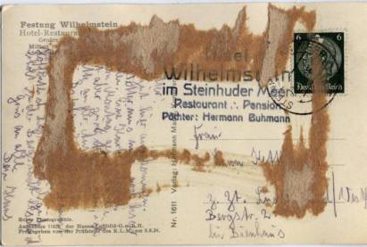 Steinhuder Meer, Festung Wilhelmstein (Original Fliegeraufnahme) - zum Schließen ins Bild klicken
