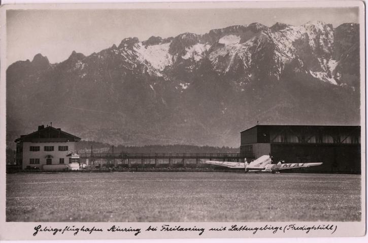 Gebirgsflughafen Ainring bei Freilassing - zum Schließen ins Bild klicken