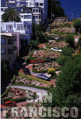 San Francisco, Lombard Street - zum Schließen ins Bild klicken