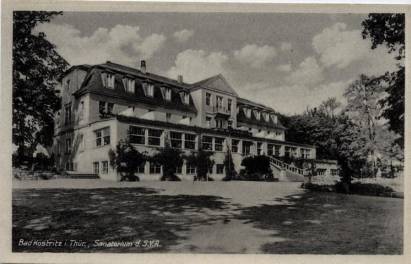 Bad Köstritz i.Thür. - Sanatorium d. S.V.R - zum Schließen ins Bild klicken