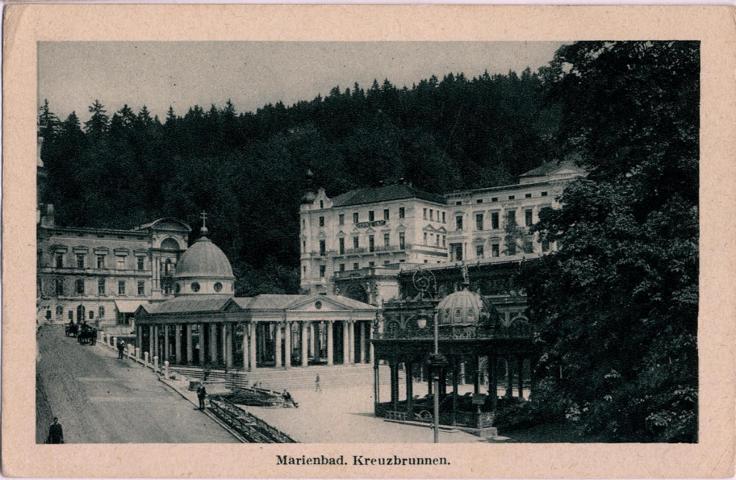 Marienbad Kreuzbrunnen - zum Schließen ins Bild klicken