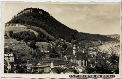 Königstein mit Festung - zum Schließen ins Bild klicken
