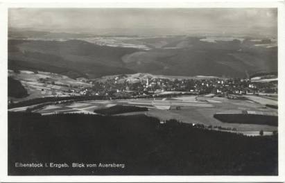 Eibenstock i. Erzgebirge - Blick vom Auersberg - zum Schließen ins Bild klicken
