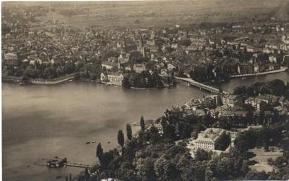 Konstanz with island - Hotel and Rheinbridge - Click Image to Close