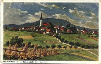 Hochkirch mit dem Czorneboh - zum Schließen ins Bild klicken
