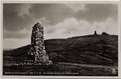 Feldberg (Schwarzw.) - Bismarckdenkmal mit Feldbergturm - zum Schließen ins Bild klicken