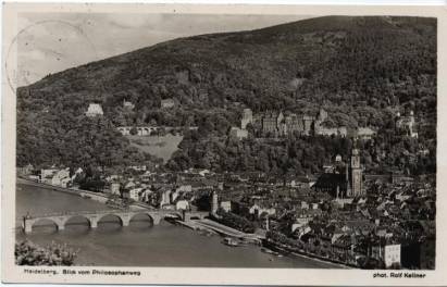 Heidelberg - Blick vom Philosophenweg - zum Schließen ins Bild klicken