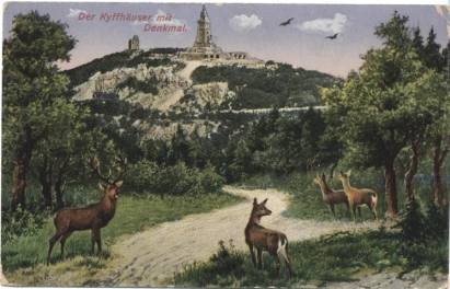 Kyffhäuser with monument - Click Image to Close