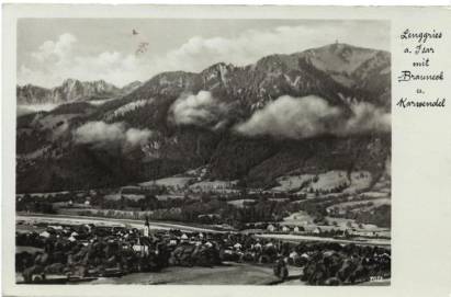 Lenggries at Isar with Brauneck and Karwendel - Click Image to Close