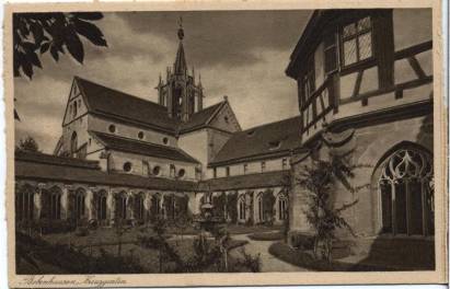 Schloß Bebenhausen im Schönbuch bei Tübingen a.N. - Kreuzgarten - zum Schließen ins Bild klicken