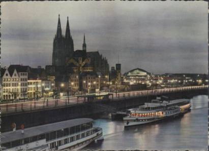 Köln - Abendstimmung - zum Schließen ins Bild klicken