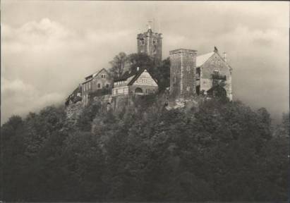 Wartburg von Südwest bei Eisenach - zum Schließen ins Bild klicken