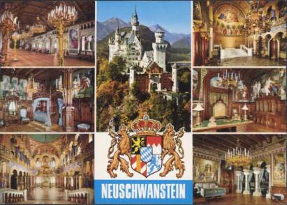 Königsschloß Neuschwanstein - zum Schließen ins Bild klicken