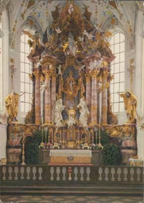 Rottenbuch Kirche - Hochaltar - zum Schließen ins Bild klicken