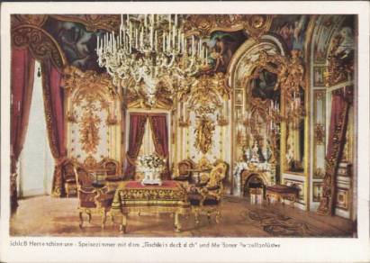 Royal Castle Herrenchiemsee - Dining Room with magic Table - Click Image to Close