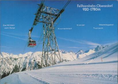 Oberstdorf - Faistenoy im Stillachtal, Fellhornseilbahn - zum Schließen ins Bild klicken