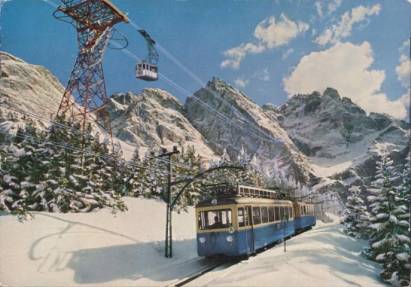 Zugspitze - Großkabinenbahn, Zahnradbahn - zum Schließen ins Bild klicken